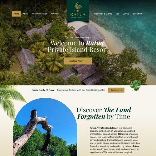 Ratua Private Island Resort is a luxury eco-resort in Vanuatu. 
