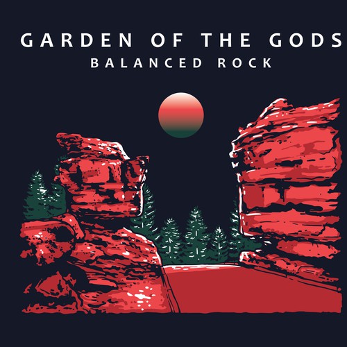 landscape merch design