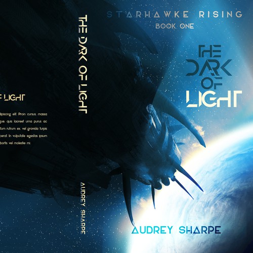 Scifi book cover design 