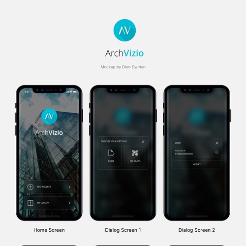Design ideas for ArchVizio App