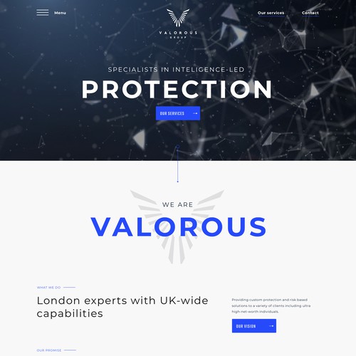 Homepage for security specialists
