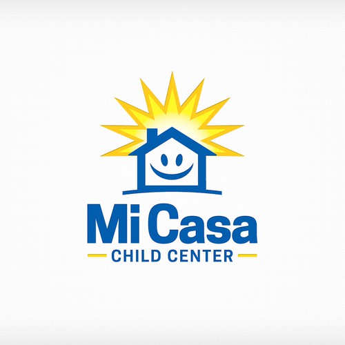 Create a professional Daycare Logo using a house that will standout from the rest