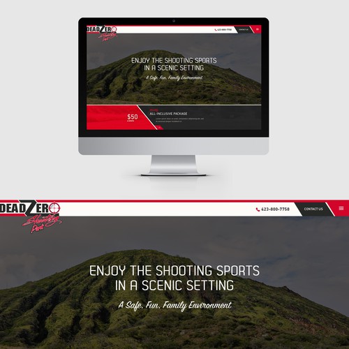 Website design for an outdoor Shooting Range