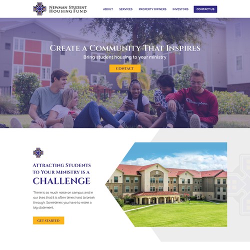home page design for school