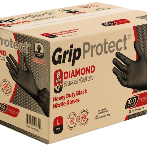 External transport box for gloves