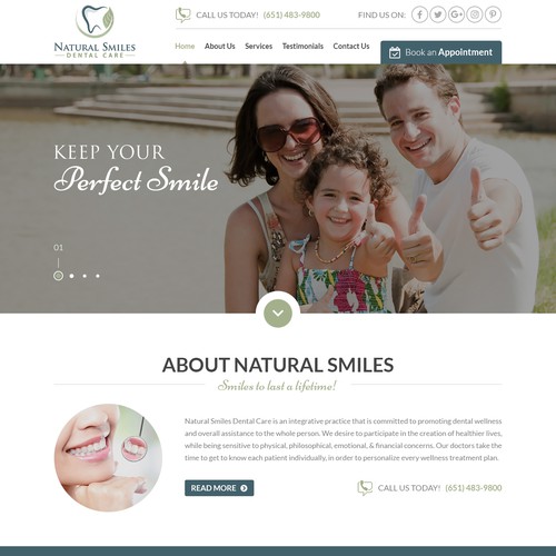 Custom Dentist Site design