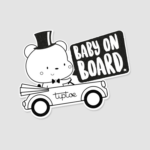 Baby on board sticker