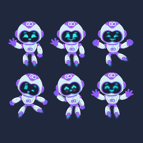 Cute Robot Mascot for Community Listing Site