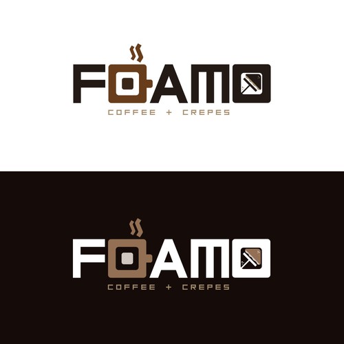 Modern logo for a Coffee Shop & Crepes