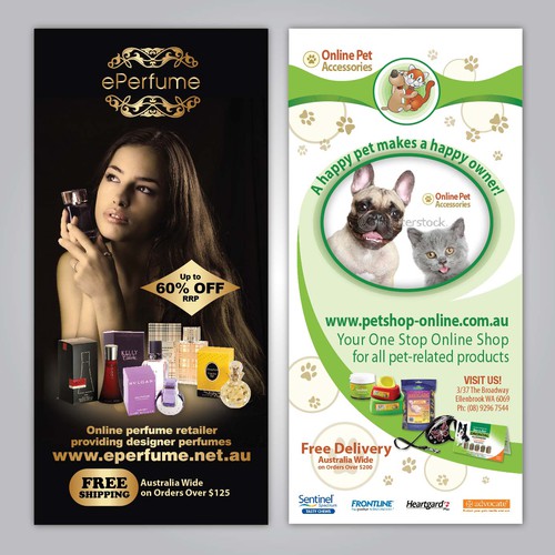 New DL flyer wanted for ePerfume / Online Pet Accessories