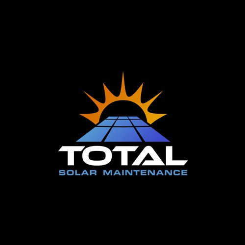 Total Solar Maintenance logo design
