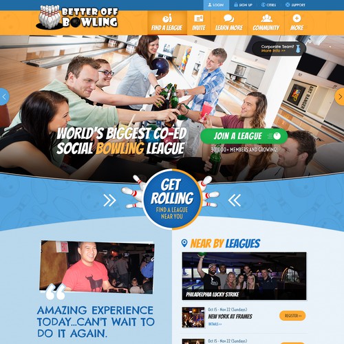 Redesign a social sports site to look more like Toughmudder.com