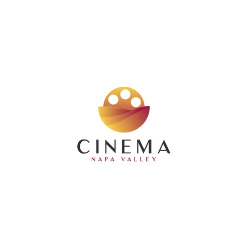 Logo for a re branded film festival in Napa