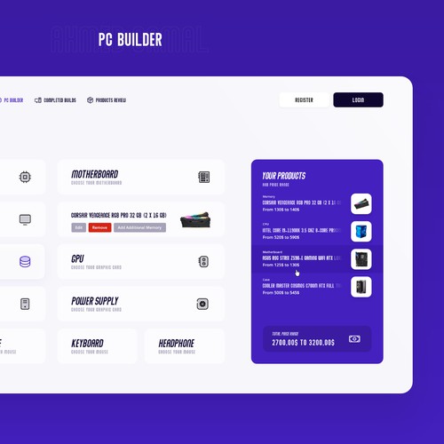 PC Builder UI