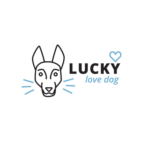 Lucky love dog