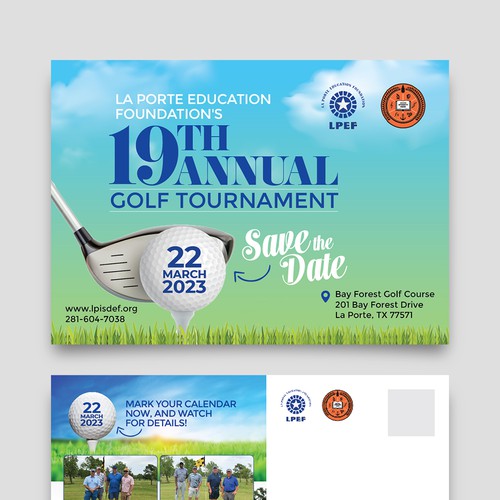 Golf Tournament Postcard