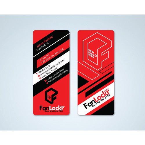 Help FanLockr with a new business card