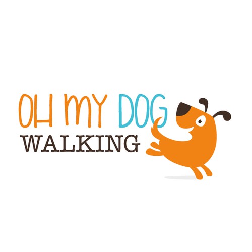 Cute dog logo