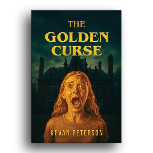 Book Cover Design Concept for "The Golden Curse by Kevan Peterson"