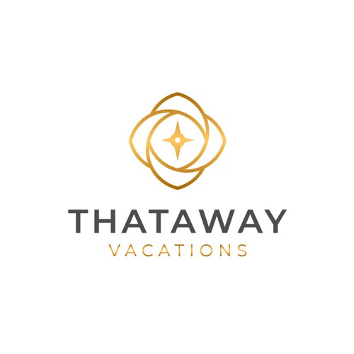 Luxury Travel logo concept for Thataway Vacation