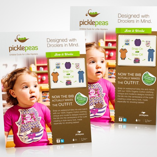 Pickle Peas Needs a Design for In-Store Easel Display!