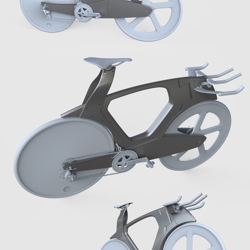 Futuristic race bicycle design