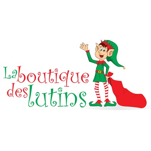 Create a wonderful logo for online website selling Christmas Elves