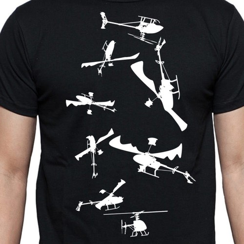 T-Shirt design for radiocontrolled Helicopter pilots.