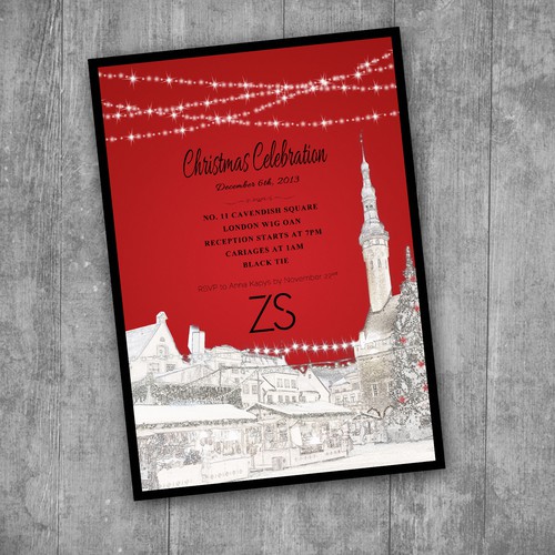 ZS Associates  card or invitation for Christmas Celebration