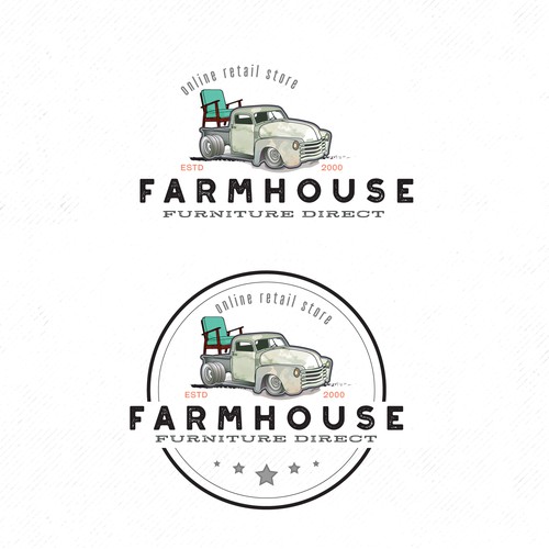 Logo for a farmhouse style furniture store 