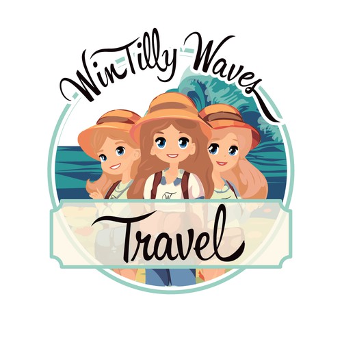 Logo for a travel agency/advisors, helping people plan their dream vacations.