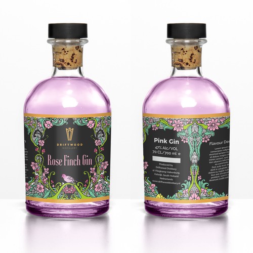 PINK GIN packaging design