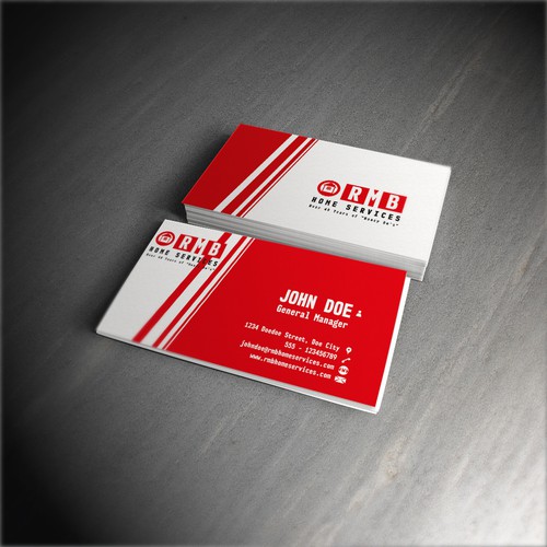 Business card for a home services Company