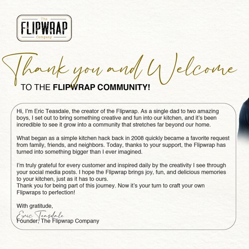 Thank you card design