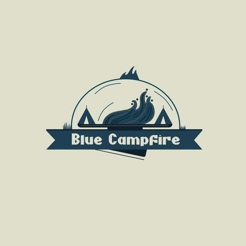 Blue Campfire Logo