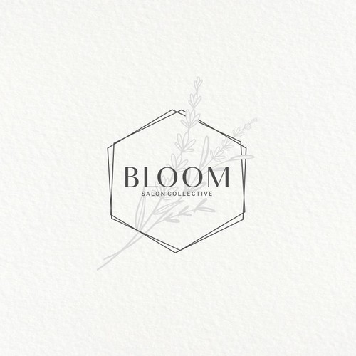 feminine logo for Bloom Salon Collective