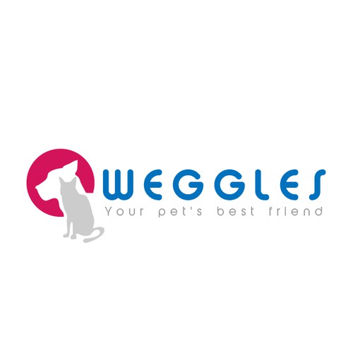logo and business card for Waggles