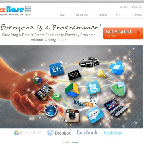 zzBase Website Graphic for Magically Integrating Technology