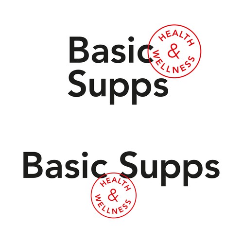 Logo concept for Basic Supps