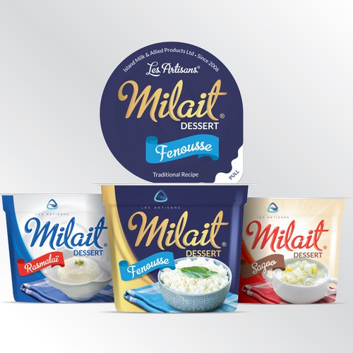 Dairy product packaging design