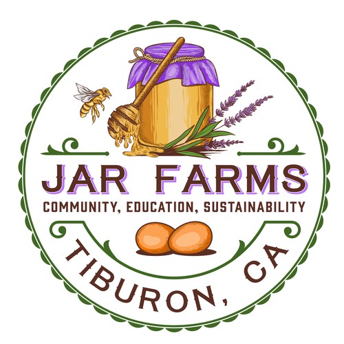 Classic logo for Support a community permaculture farm