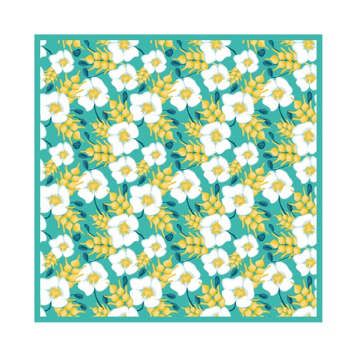 Floral Pattern for a scarf
