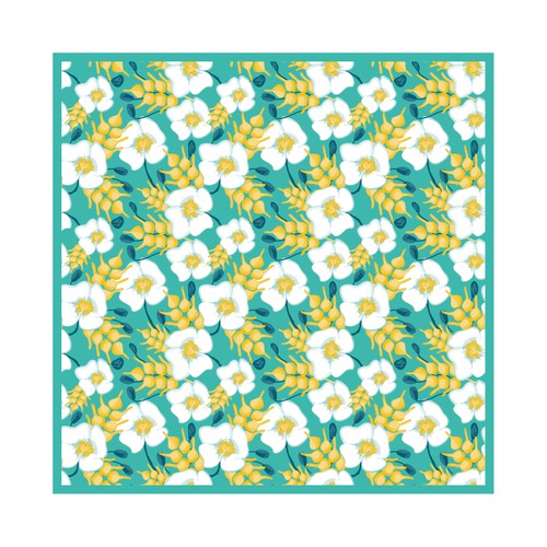 Floral Pattern for a scarf