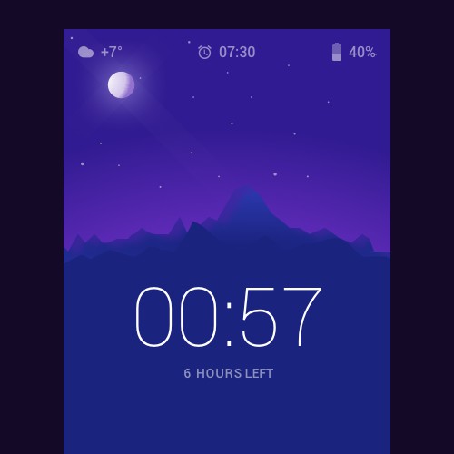 Bed clock app
