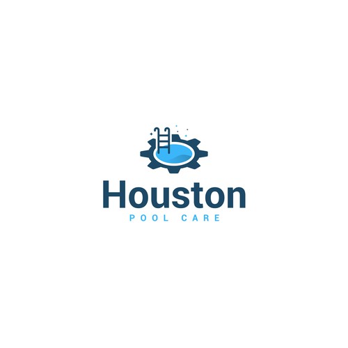 Houston pool care logo