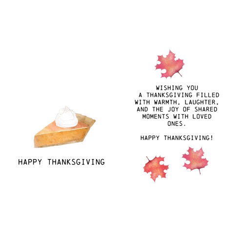 Thanksgiving greeting card