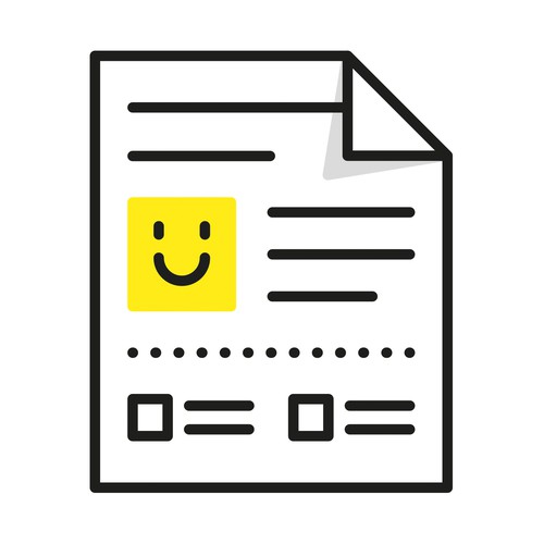 Cute and simple checklist icon 