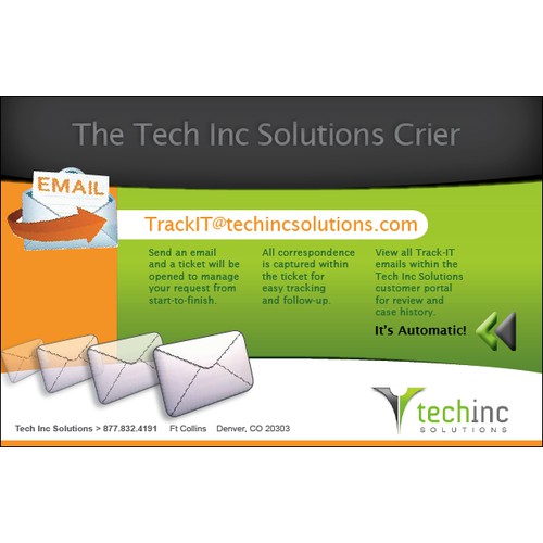 Postcard for Help Tech Inc Solutions