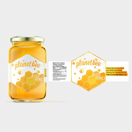 honey label design