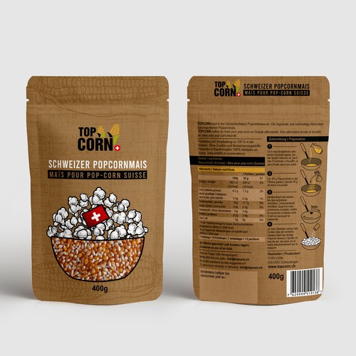 A food packaging- Topcorn